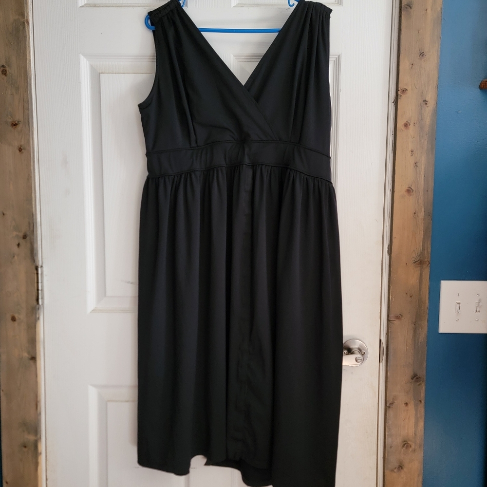 Dressed To Deliver Maternity Nursing Delivery Hospital Snap Dress Black Size XXL